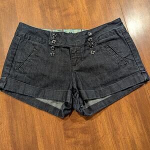 ZEO Jean Shorts with Cuffed Hem and Stretch Fabric Size 9
